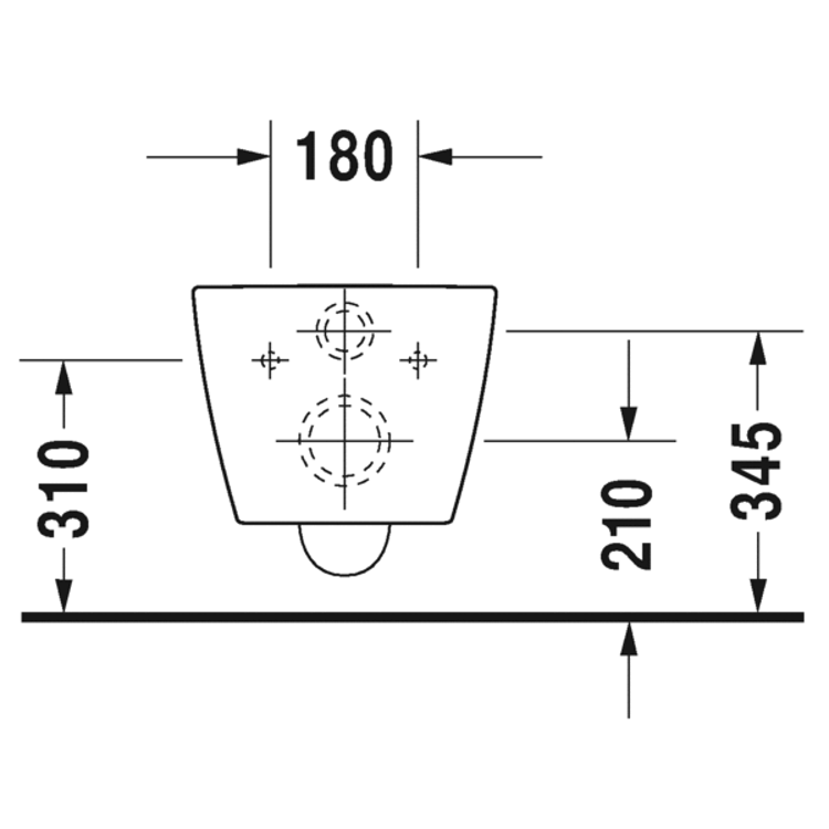 Mynd af Duravit ME by Starck Rimless 48cm salernissett