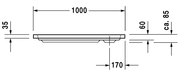 Mynd af Duravit sturtubotn D-Code 1000x800mm
