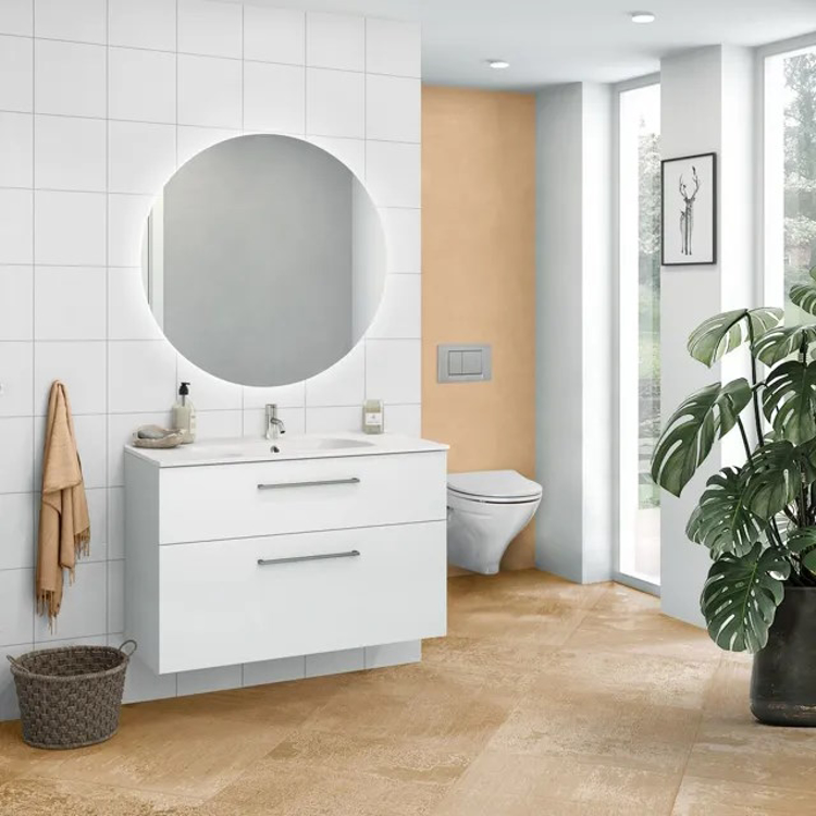 Mynd af Dansani Stand skúffuskápur 100x44x64cm Svört eik