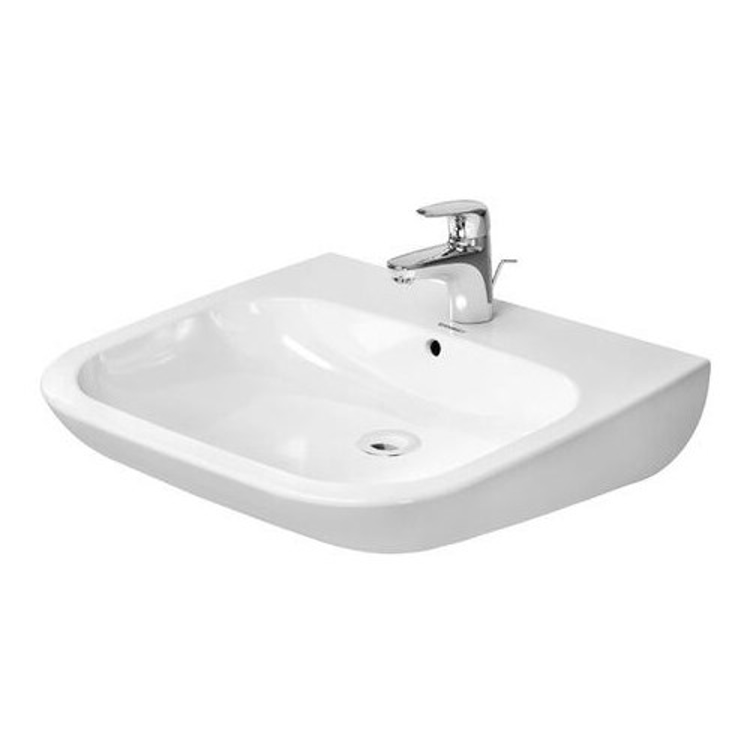 Mynd af Duravit D-Code vegghengd handlaug f. fatlaða 600x555mm