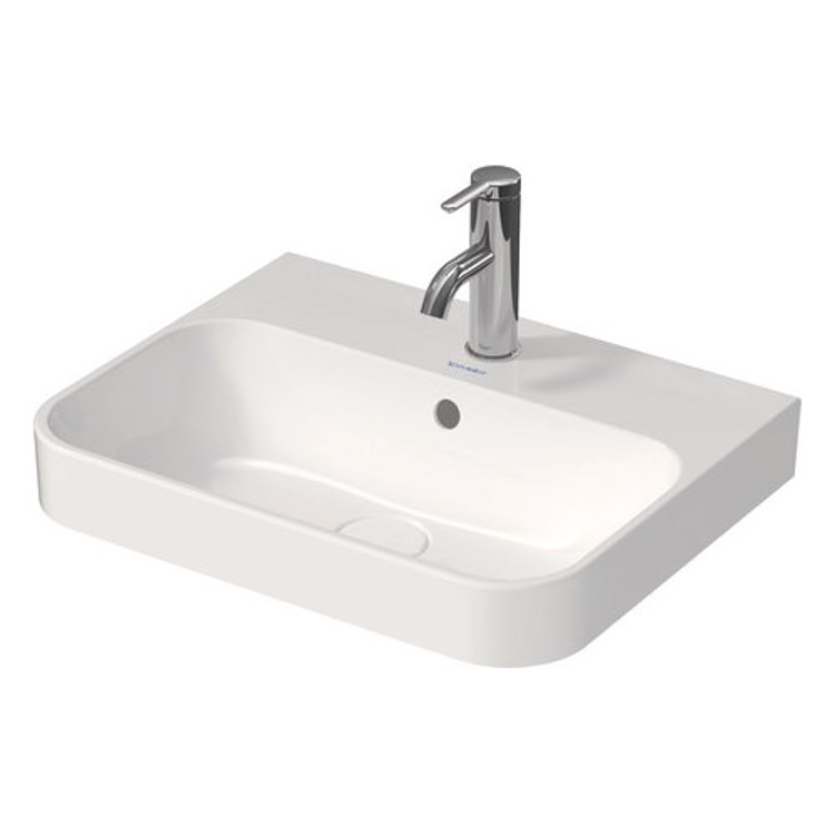 Mynd af Duravit Happy D.2 borðhandlaug án gats 50x40cm Antracit