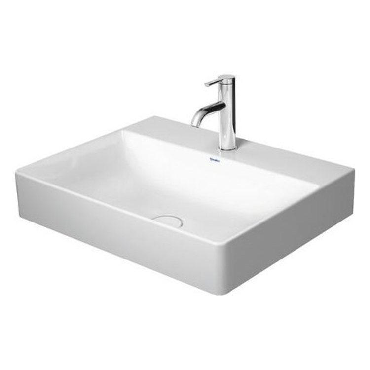 Mynd af Duravit DuraSquare borðhandlaug án gats 60x47cm Hvít