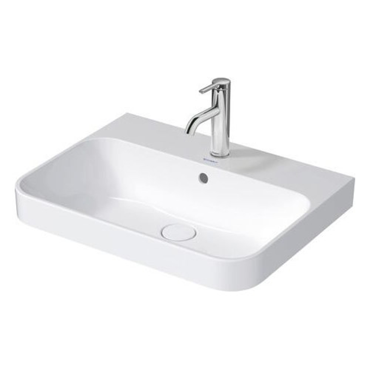 Mynd af Duravit Happy D.2 Plus borðhandlaug 60x46cm, svört