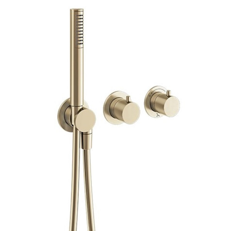 Mynd af Crosswater MPRO Module 2 sturtusett m. handsturtu Burstað brass