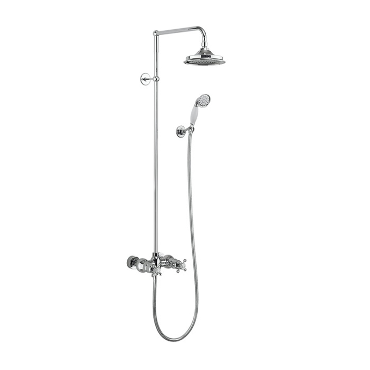 Mynd af Burlington Eden Thermostatic sturtusett Ø236mm Króm