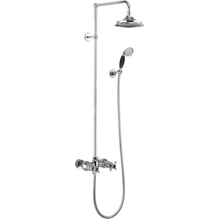 Mynd af Burlington Eden Thermostatic sturtusett m. handsturtu Króm