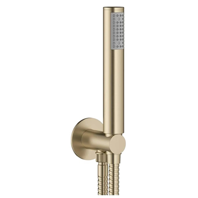 Mynd af Crosswater MPRO vegghné og handsturta Burstað brass