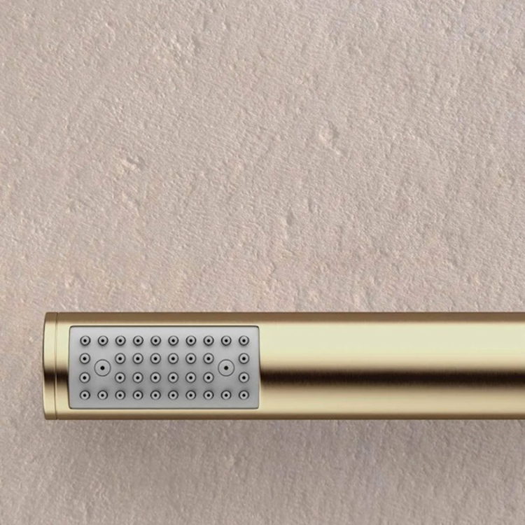 Mynd af Crosswater MPRO vegghné og handsturta Burstað brass