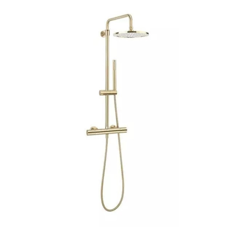 Mynd af Crosswater Multifunction sturtusett m. handsturtu Burstað brass