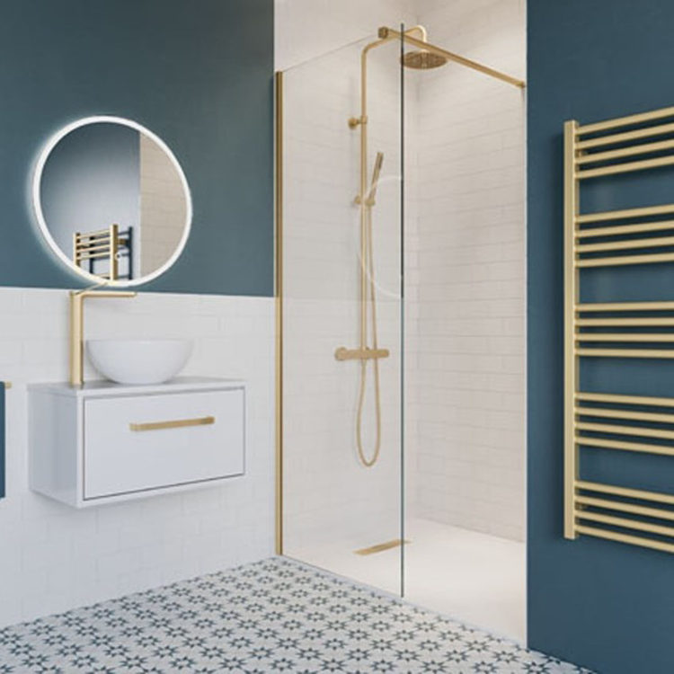 Mynd af Crosswater Multifunction sturtusett m. handsturtu Burstað brass