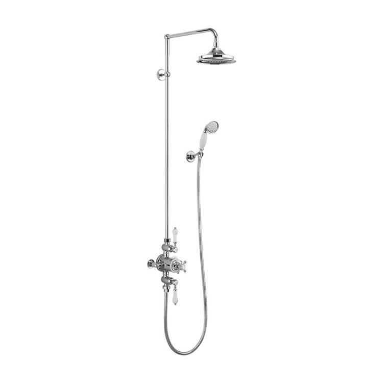 Mynd af Burlington Avon Thermostatic sturtusett Ø180mm Króm