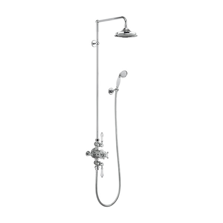 Mynd af Burlington Avon Thermostatic sturtusett Ø236mm Króm