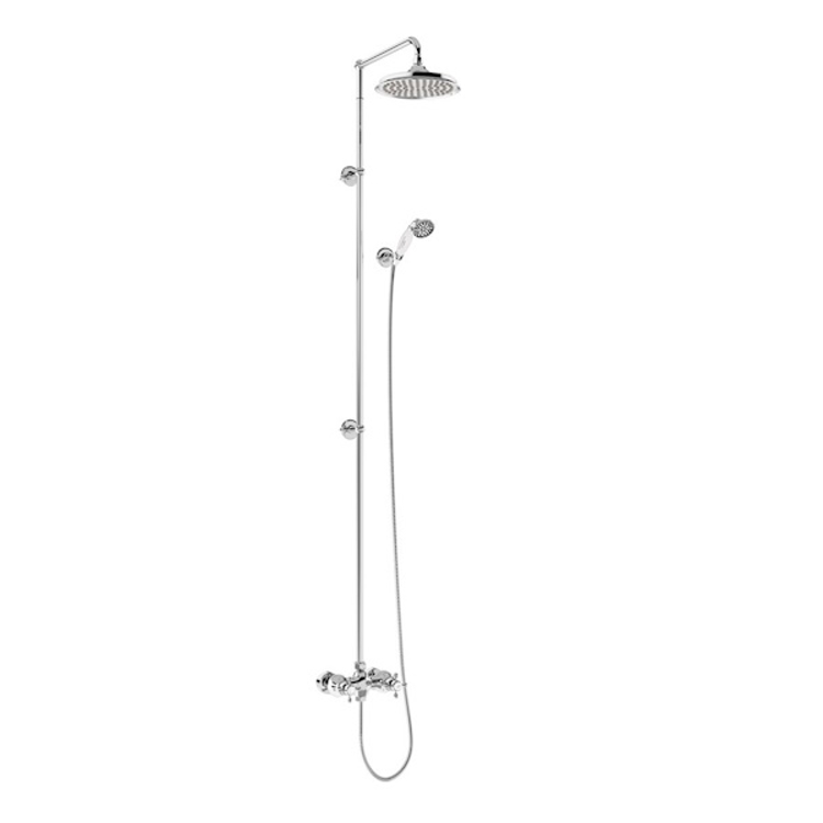 Mynd af Burlington Eden Thermostatic sturtusett Ø236mm Króm