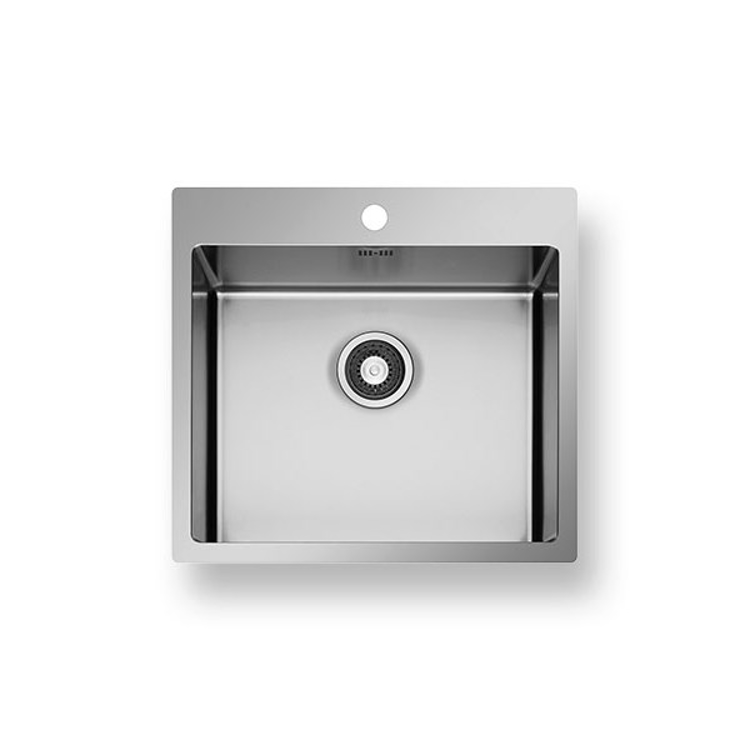 Mynd af Pyramis ISTROS Eldhúsvaskur 550x510mm Burstað Stál